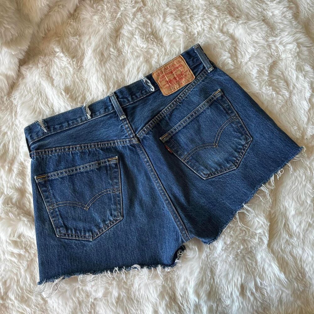 Levi-s Women's Blue and Navy Shorts